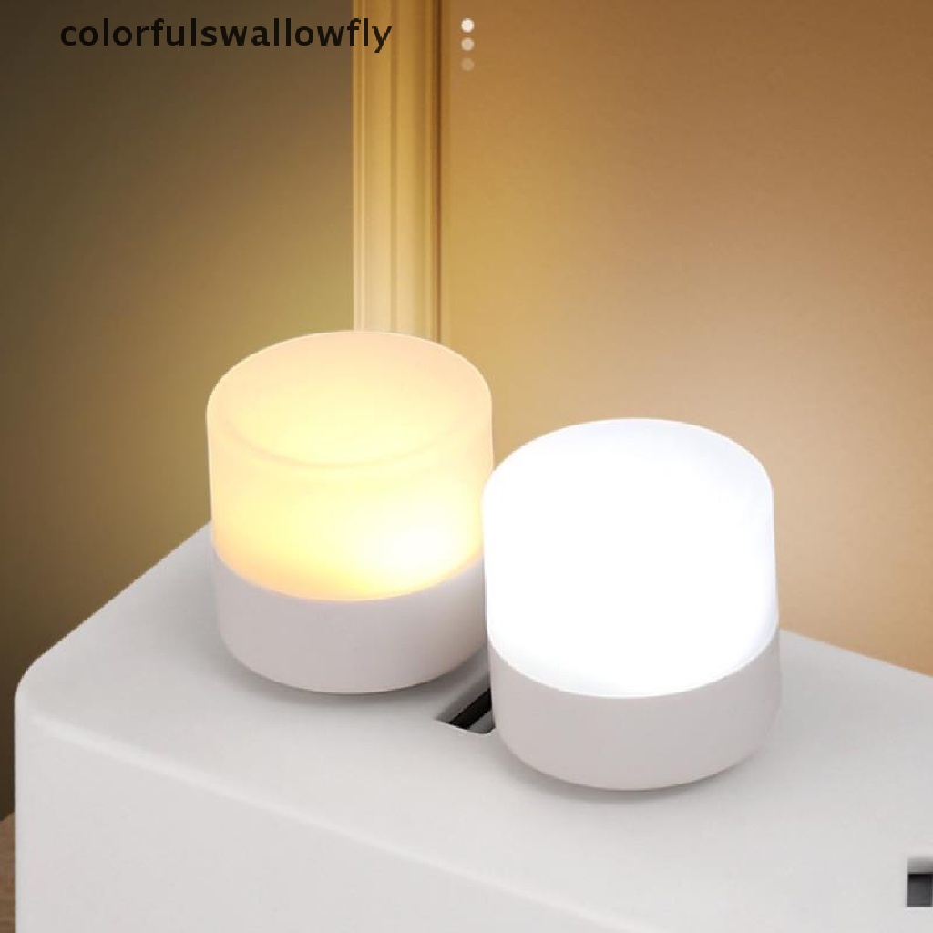 Đèn LED Nhỏ Hình Tròn Nhiều Màu Cổng Sạc USB Dùng Để Đọc Sách