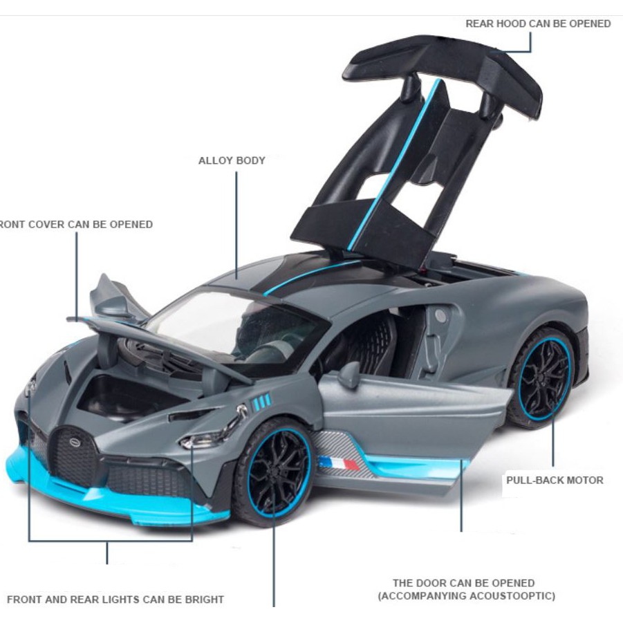 Xe mô hình kim loại Bugatti Divo tỷ lệ 1:32