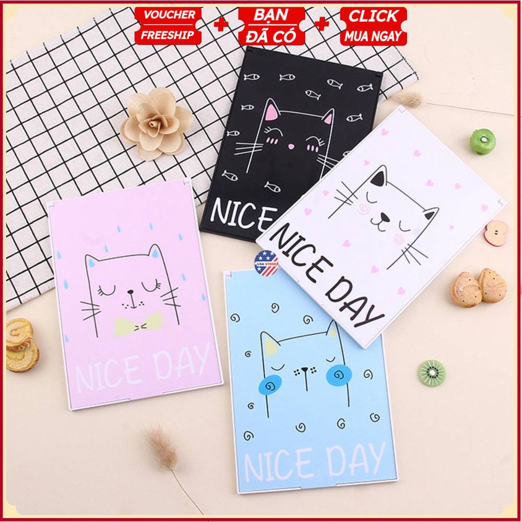 Gương Chữ Nhật NICE DAY Để Bàn Trang Điểm Cho Bạn Gái 21x15cm