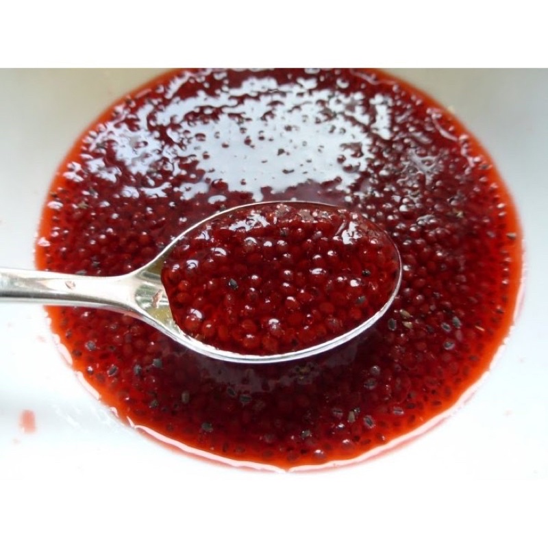 100g Hạt é vị dâu -ăn kèm chè, sịn tố,kem