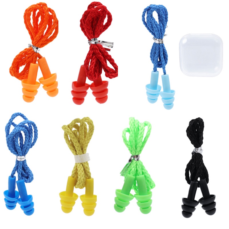 Nút Bịt Tai Bằng Silicon Mềm Chống Nước Có Thể Tái Sử Dụng