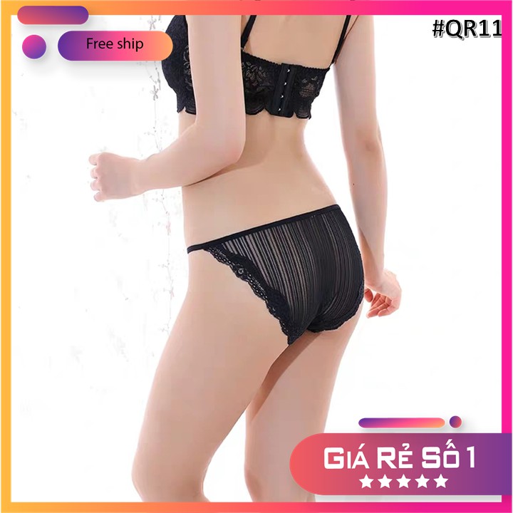 Quần lót ren LUSKA quần chíp ren cạp dây gợi cảm sexy QR11 .( Inbox shop chọn màu )