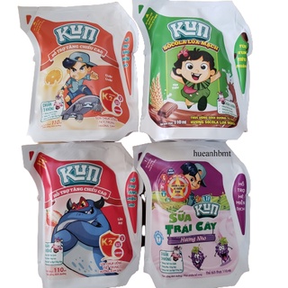 Sữa Kun cam/dâu/nho/socola túi 110ml
