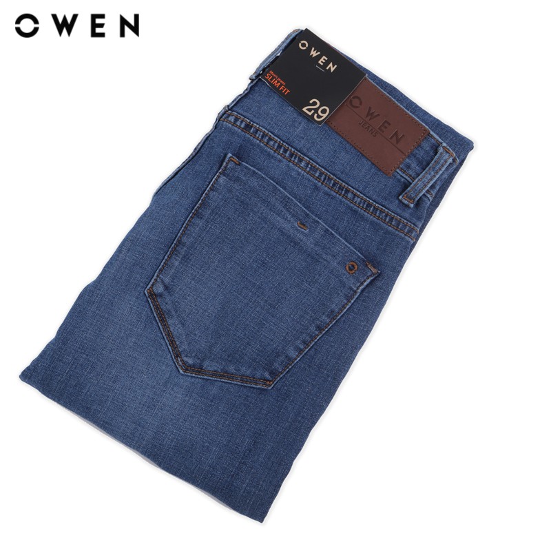 Quần Jean dài nam Owen Slimfit màu xanh - QJSL23060 | BigBuy360 - bigbuy360.vn