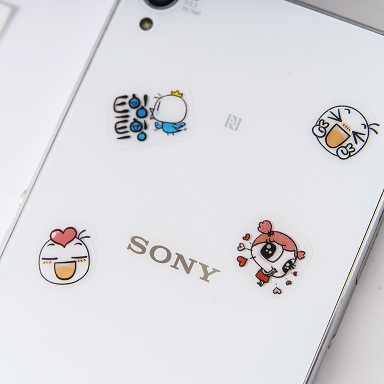 Sticker cute dán sổ, mỹ bảo hiểm, móng tay, laptop trong suốt không thấm nước tiện dụng