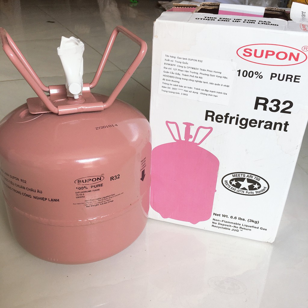 Gas lạnh điều hòa R32 Supon 3kg