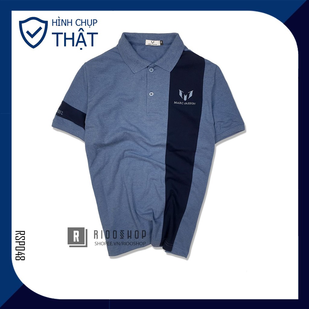 Áo polo nam, áo thun nam có cổ polo đẹp tay ngắn form rộng xịn Marc 1982 có big size, size xxl RSP048AV Riooshop | BigBuy360 - bigbuy360.vn
