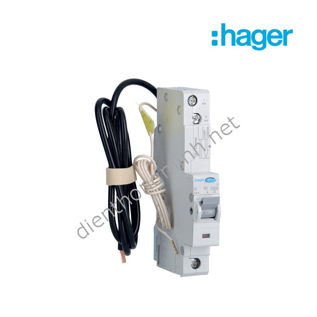 APTOMAT CHỐNG GIẬT 1 MODULE 10A RCBO HAGER AD120