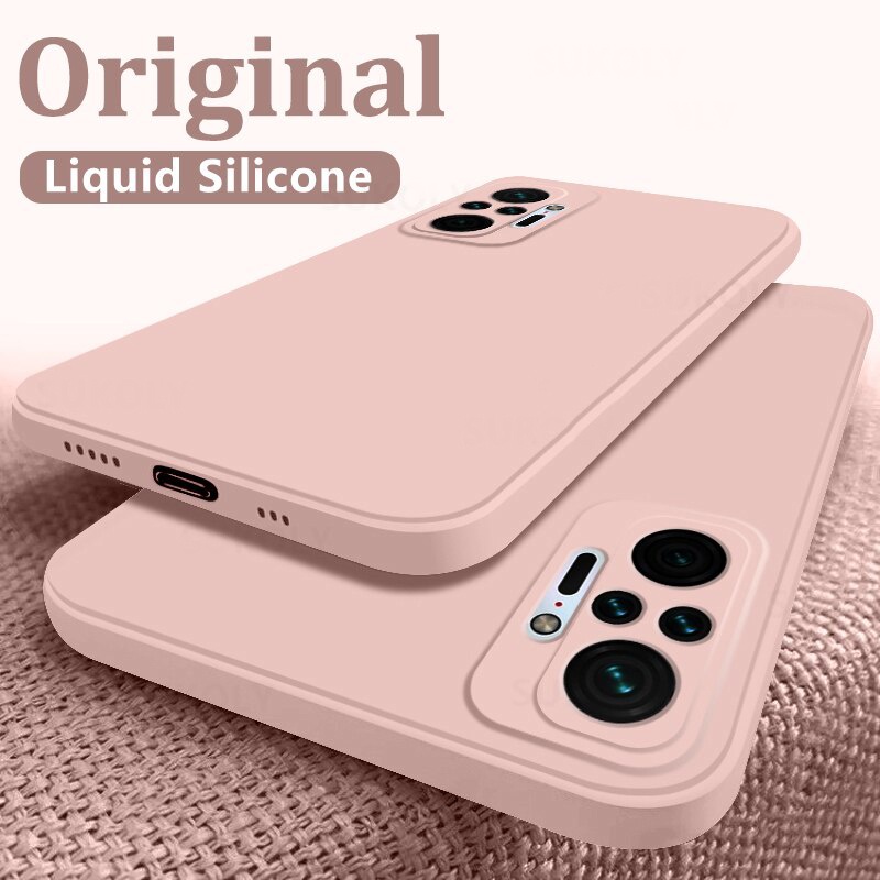 Ốp điện thoại silicon mềm bảo vệ camera viền vuông cho Realme 5 6 7 8 Pro 5i 6i 7i 8i