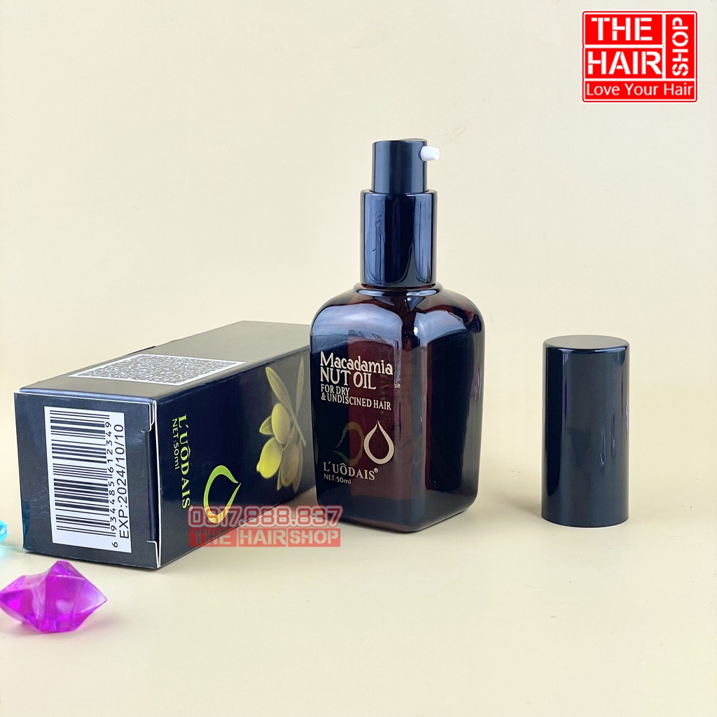 Tinh dầu dưỡng tóc MACADAMIA serum dưỡng tóc uốn Luodais NUT OIL 50ML, Nhập khẩu chính hãng chuyên gia phục hồi tóc