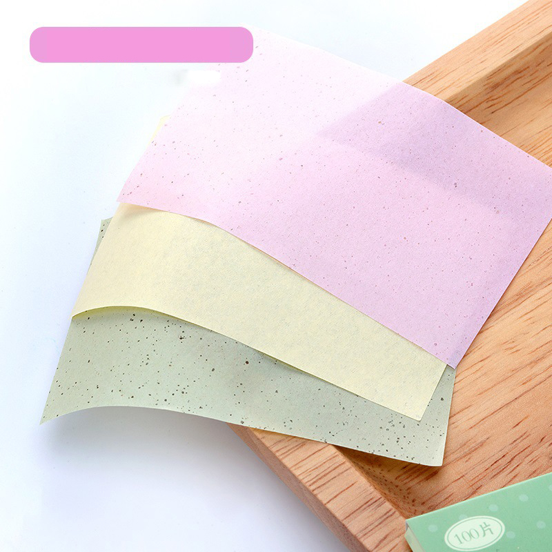 [Hàng mới về] 100 Giấy kiềm dầu làm sạch da mặt chăm sóc tiện lợi