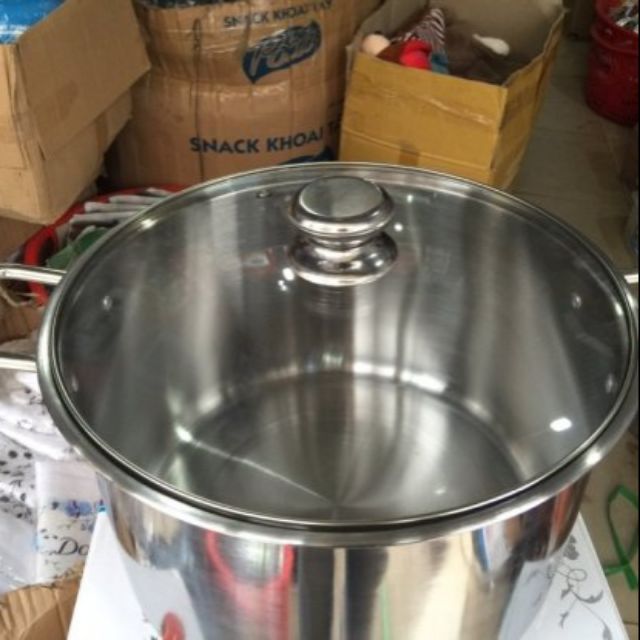 Nồi luộc gà f 30 inox cao cấp lắp kinh