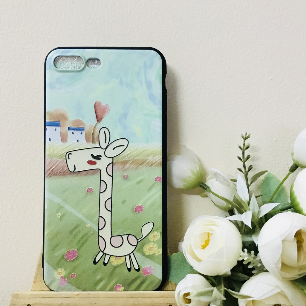 Ôp lưng Iphone dẻo Hươu in nổi
