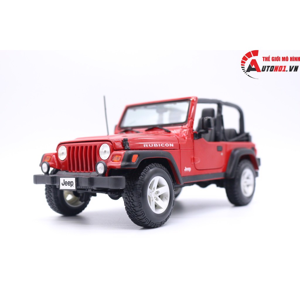 MÔ HÌNH XE JEEP RUBICON KHÔNG MUI RED 1:18 MAISTO 5394