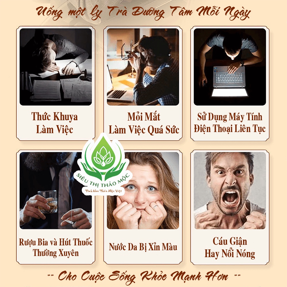 ✅ Trà Dưỡng Tâm An Mộc Sắc Gồm Long Nhãn, Kỳ Tử, Táo Đỏ Giúp An Thần, Dưỡng Tâm, Ngủ Ngon