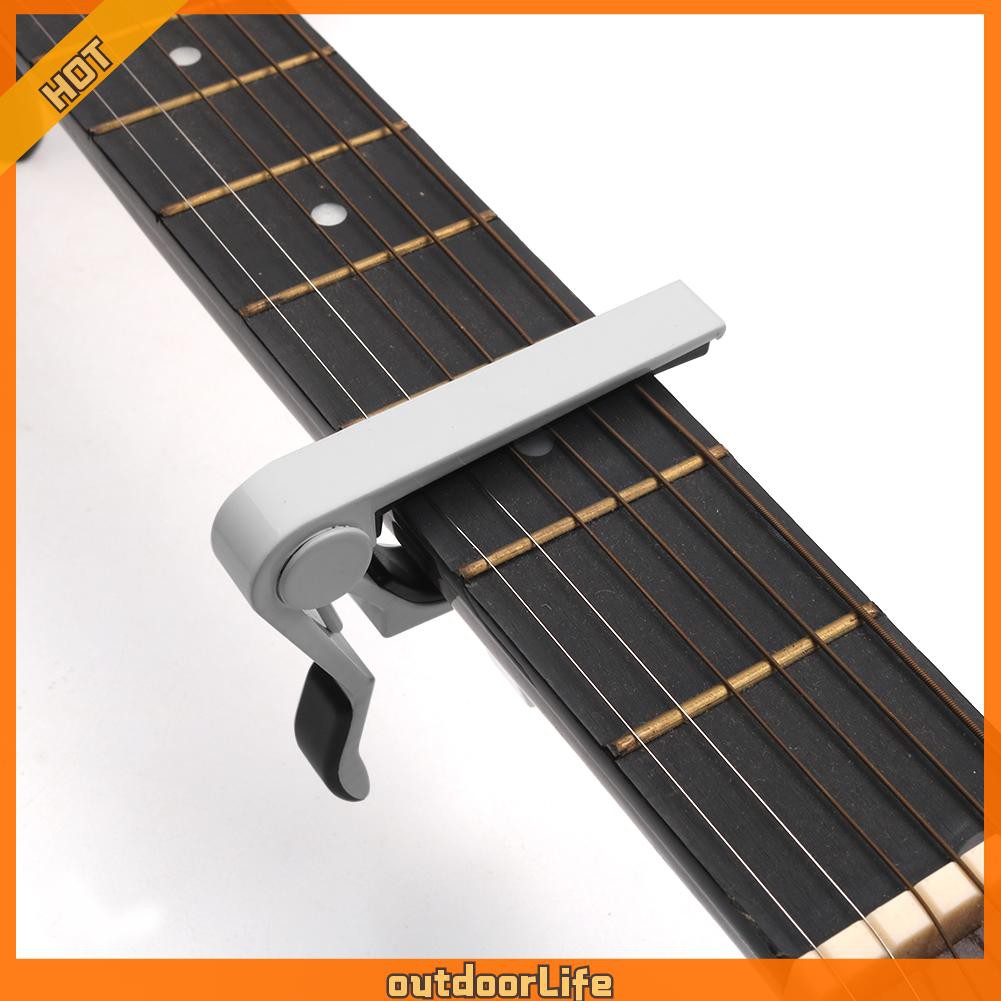 Phụ kiện đàn guitar phổ quát Capo Thay đổi nhanh Kẹp chính Hợp kim nhôm Điều chỉnh giai điệu cổ điển