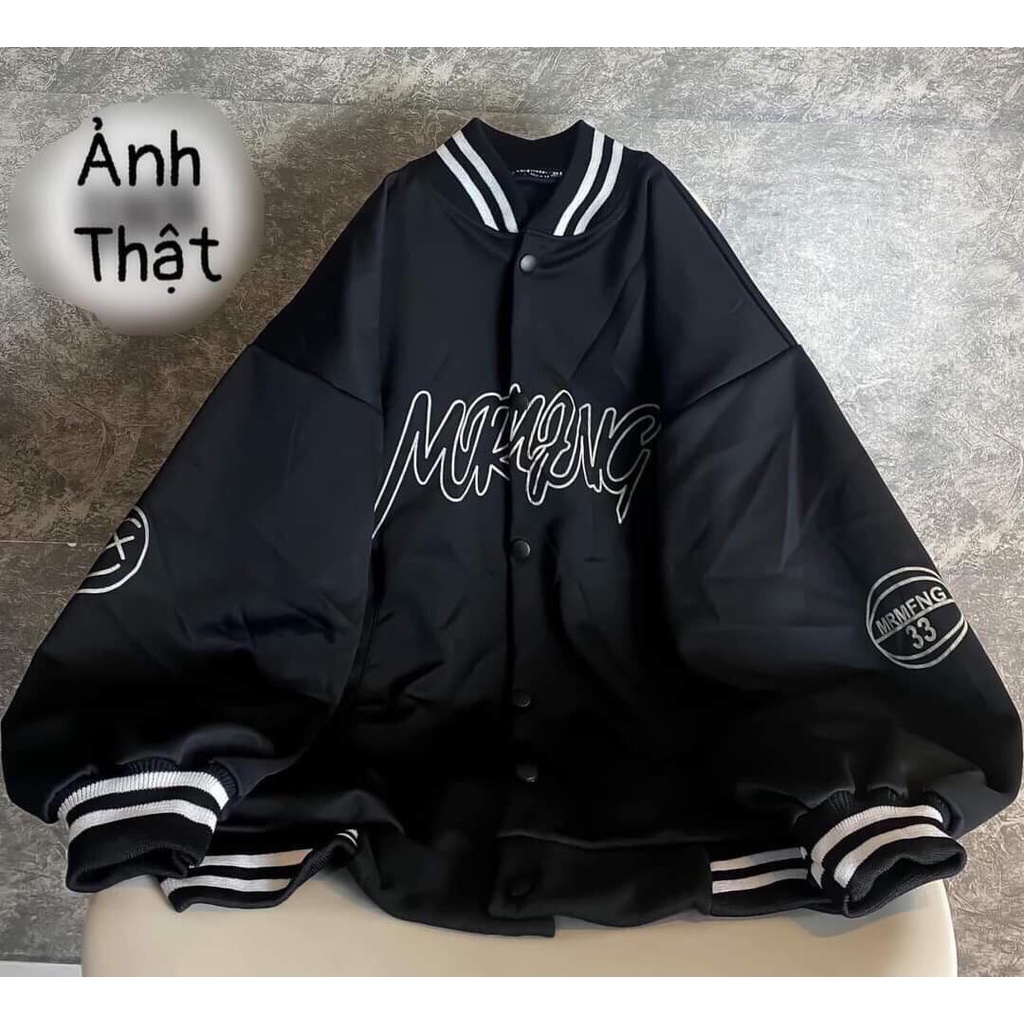 Áo Khoác Bomber Nữ,Áo Bomber Chữ Ngực MR Unisex Mặc Siêu Xinh Chất Si Ép Nỉ Hàng Loại 1
