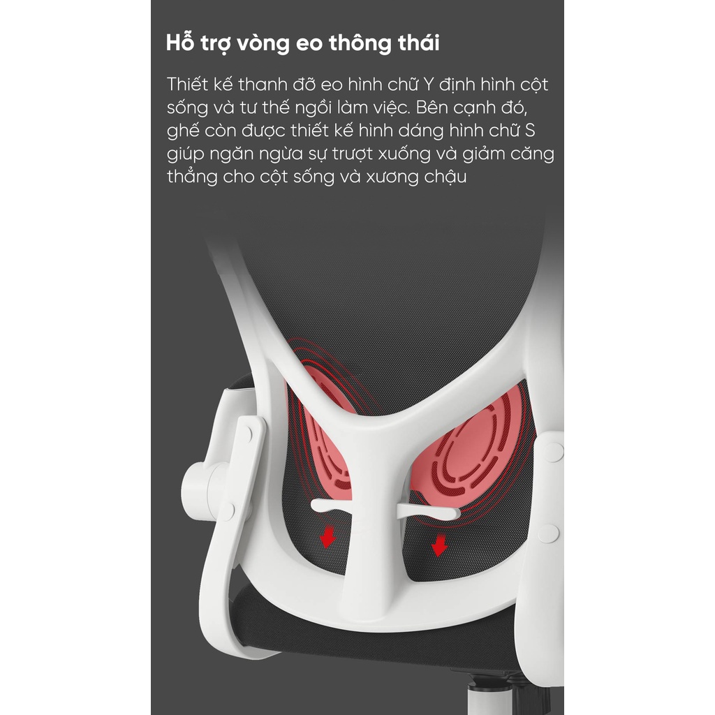 Ghế xoay công thái học Xiaomi HBADA HDNY163