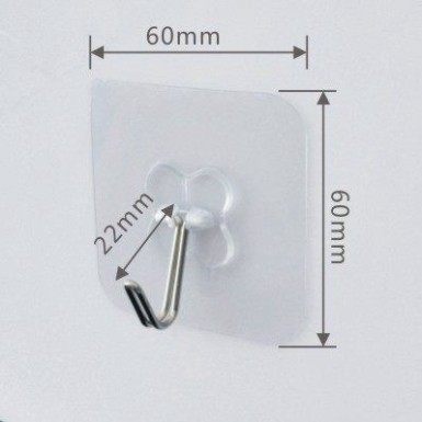 COMBO 10 MÓC TREO DÁN TƯỜNG SIÊU CHẮC [TRONG SUỐT]