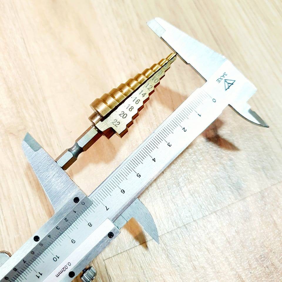 Mũi Khoan Bước (khoan tháp) Chuôi Lục Giác 4 - 22mm