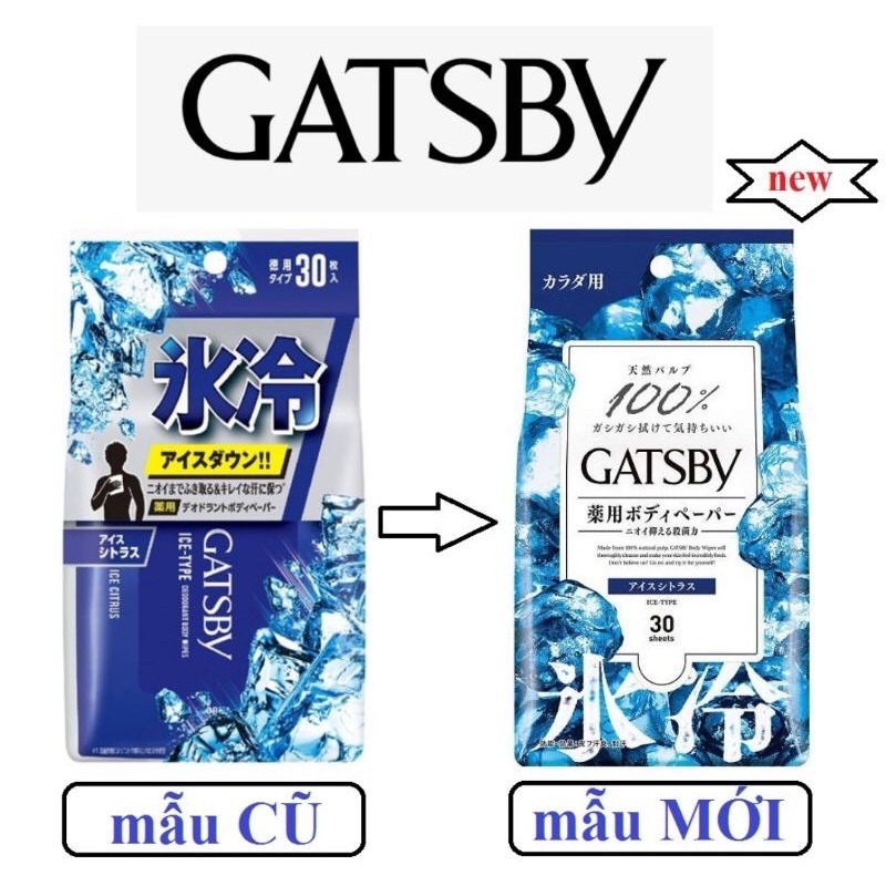 Khăn giấy diệt khuẩn cực mát lạnh Nhật Bản GATSBY