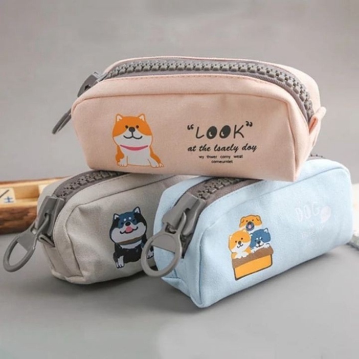 Túi Đựng Bút Bóp Đựng Bút Bóp Viết Zipper Hình Chó Cute Dễ Thương Cho Học Sinh Bé Trai Bé Gái phukienvppbinhduong