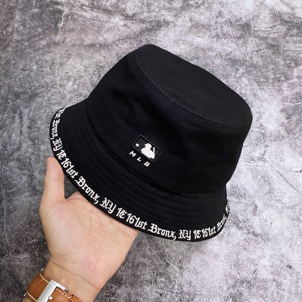 ⚡️ Mũ Bucket M.L.B NY Yankees Bucket Hat - Black XUẤT DƯ FULL TEM TAG