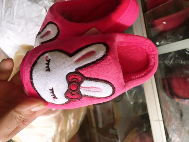 Dép bông thỏ cho bé ( size lớn)