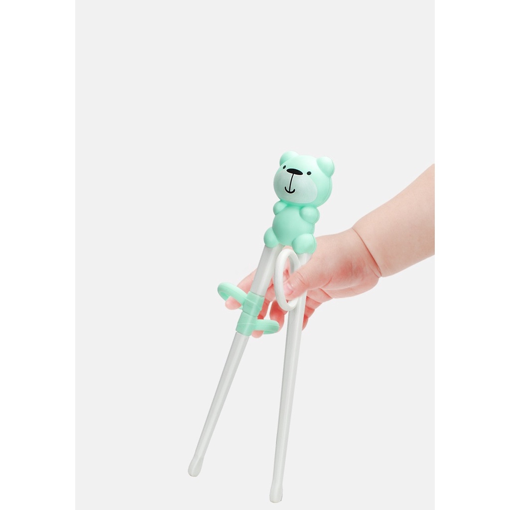 Đũa Tập Ăn Zacus Kèm Thìa Dĩa inox cho bé tập ăn