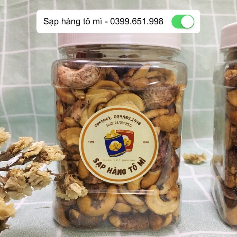 500gr hạt điều vỡ rang muối hàng  ⚡️TRỢ GIÁ⚡️ ngon, thơm, bùi, giòn giòn