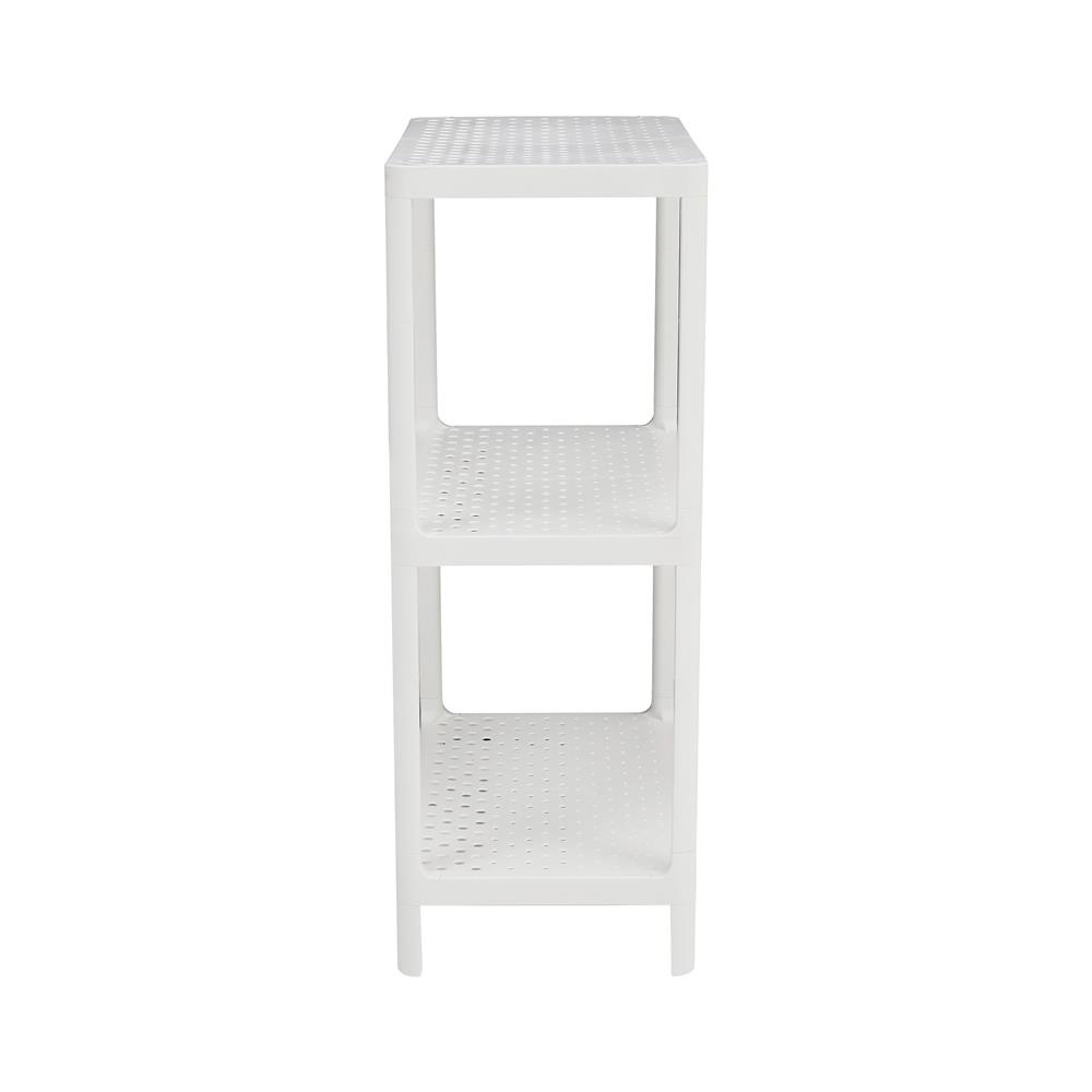 HomeBase STACKO kệ nhựa 3 tầng MONO Thái Lan W50xH81xD30cm màu trắng