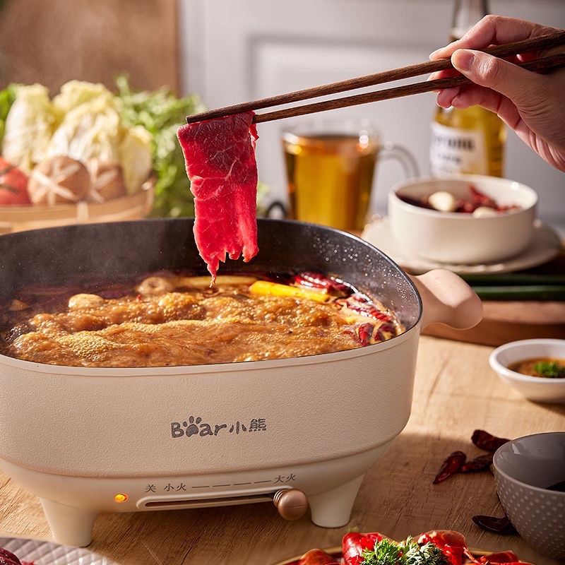 Nồi Lẩu 2 Ngăn Đa Năng Bear Chính hãng - 5 Lít dùng cho 4-6 người