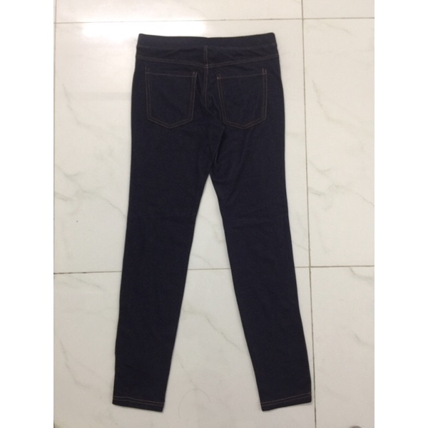 Quần thun bó giả jean xuất dư