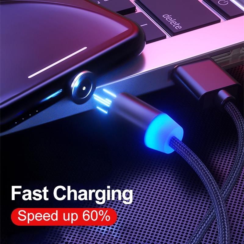 Cáp sạc truyền dữ liệu gắn nam châm đầu USB Type C