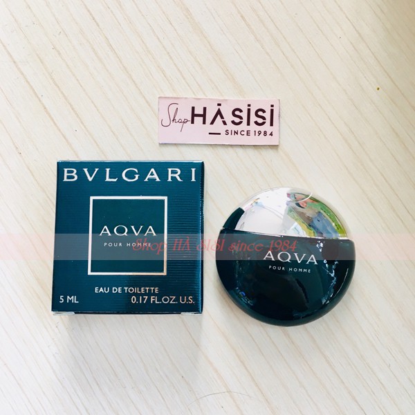 NƯỚC HOA MINI BVLGARI - Aqva Pour Homme 5ml ( NAM )