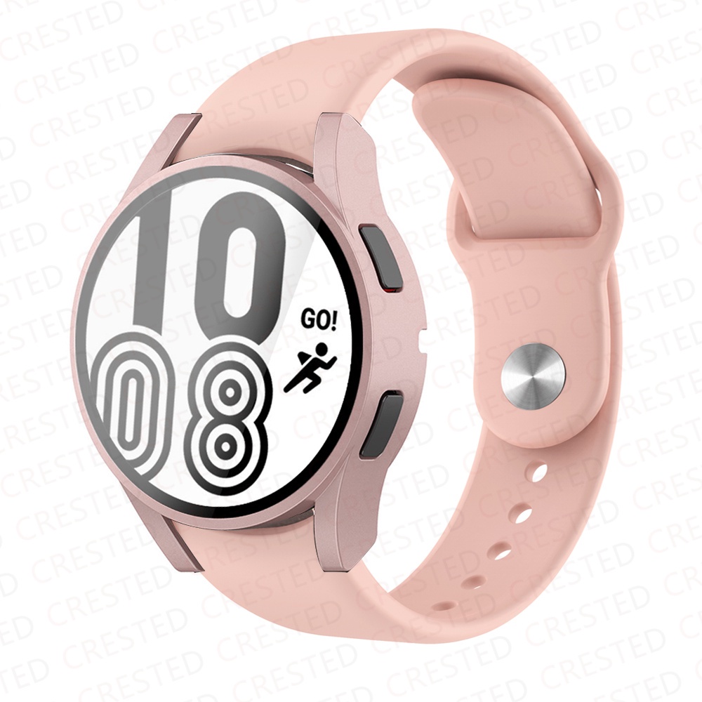 Ốp Dây Đeo Silicone + Ốp Bảo Vệ Cho Đồng Hồ Thông Minh Samsung Galaxy Watch 4 44mm 40mm 20mm 4 44 40 mm