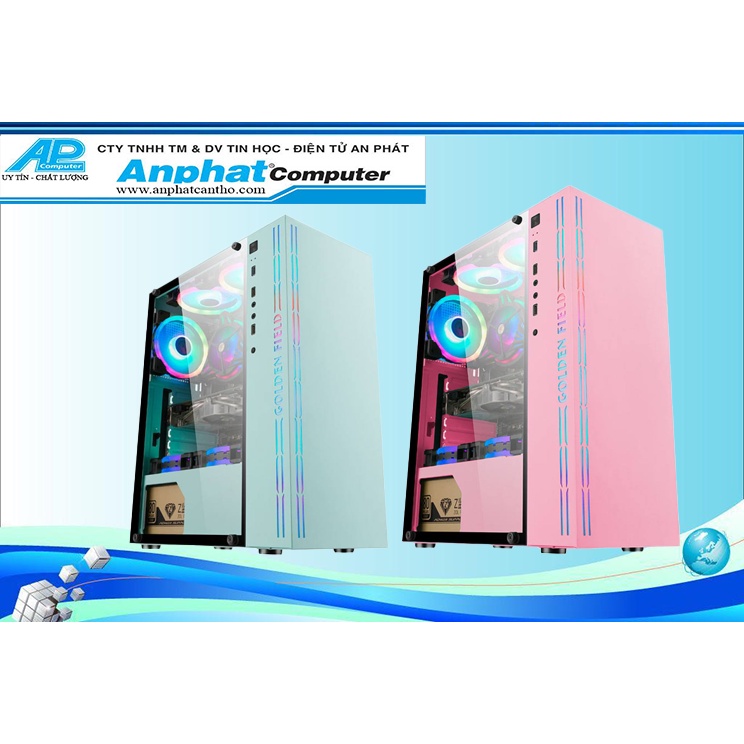 Case máy tính Golden Field RGB1-FORESEE Pink/Blue - Hàng chính hãng