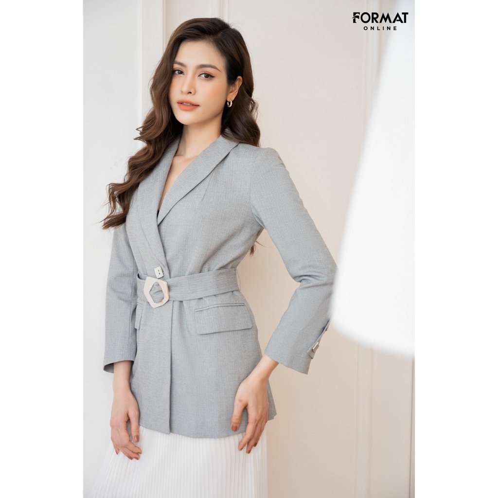 Áo blazer nữ 2 lớp dài tay cao cấp FORMAT B9BLZ005H