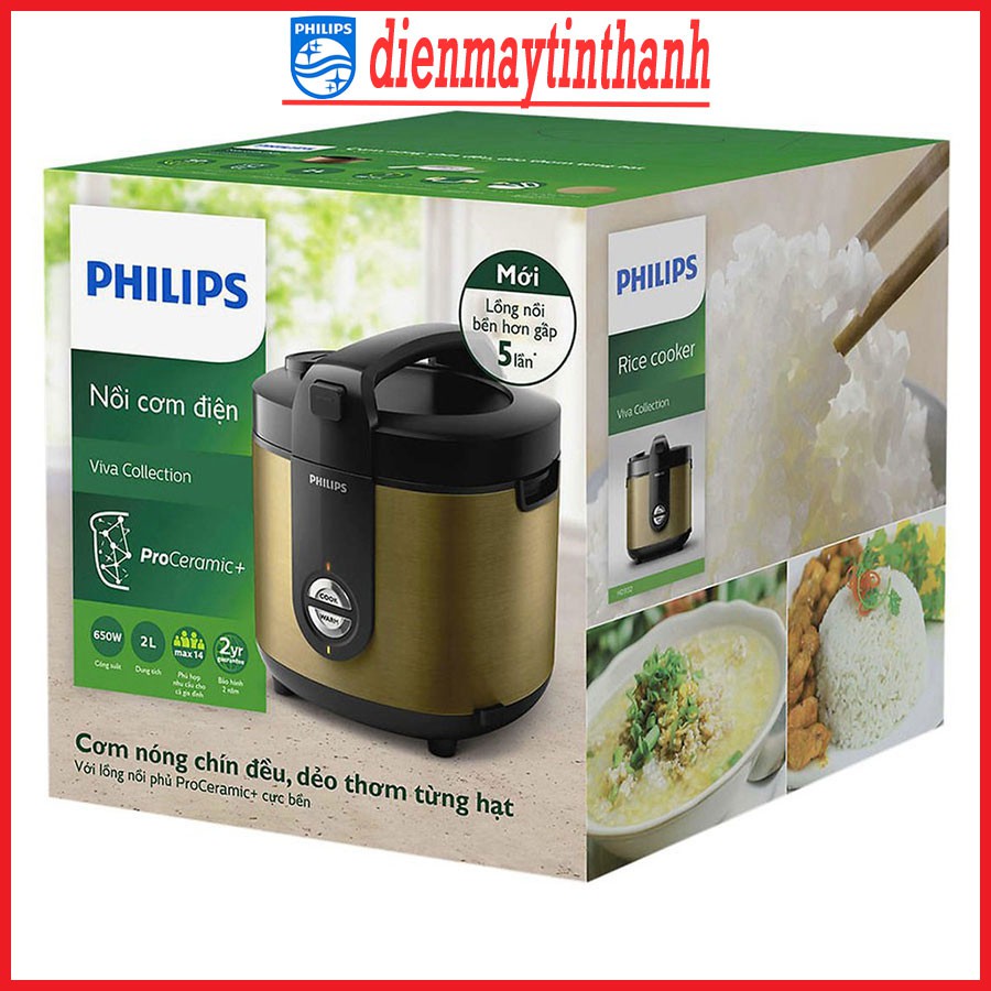 [Hàng Chính Hãng] Nồi Cơm Điện Philips HD3132 (2 Lít) - MYKIT.VN