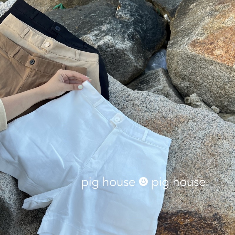 Quần shorts nữ lưng cao quai nhê chất kaki xịn lên form xinh ( Ảnh thật ) | BigBuy360 - bigbuy360.vn
