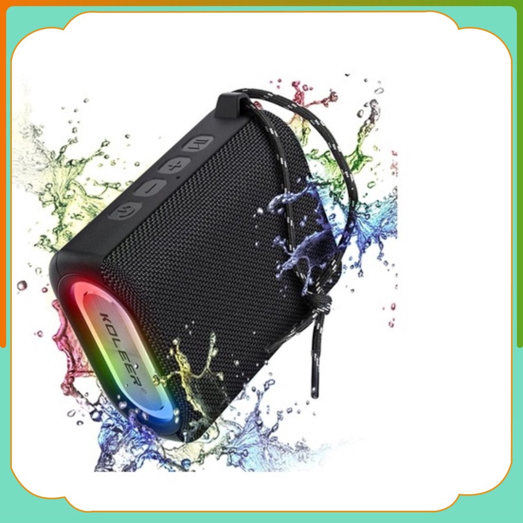 Loa bluetooth mini Koleer S31, loa chống nước IPX7 âm thanh sống động cho máy tính laptop pc. bh 6 tháng