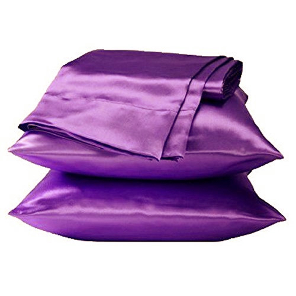 SUYOU 1/2 Pcs Pure Mulberry Silk Pillow Case Bedding Solid Color Soft Cushion Cover