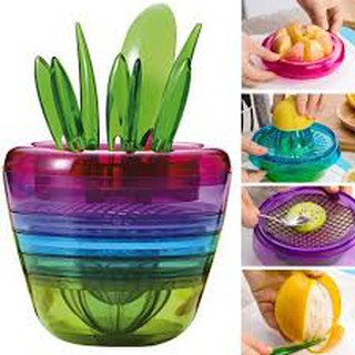 Bộ dụng cụ làm bếp 10 món cầu vồng tiện dụng