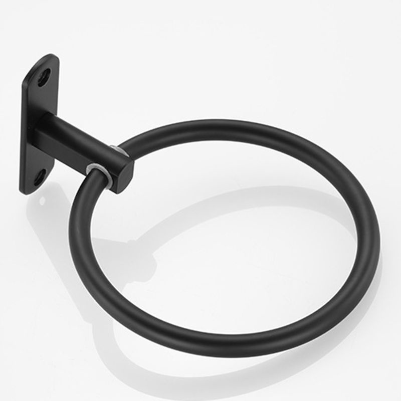 Giá Treo Khăn Hình Tròn Màu Đen Hiện Đại Dễ Lắp Đặt Cho Nhà Bếp / Phòng Tắm