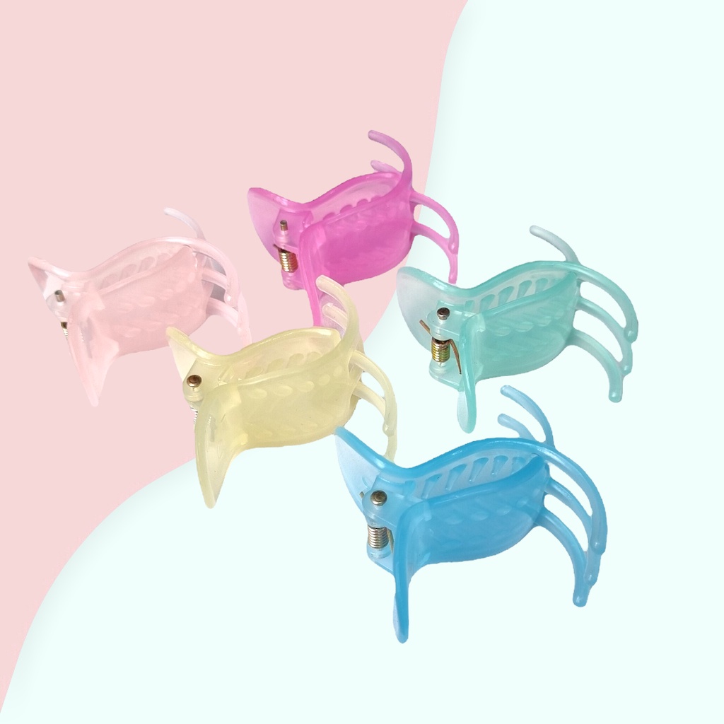 Gấp Tóc 5 Răng Màu Pastel Cao Cấp