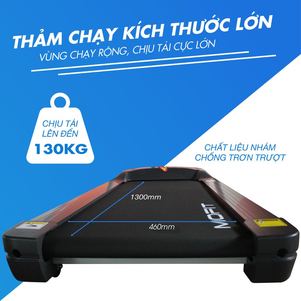 Máy Chạy Bộ Điện Đa Năng Gia Đình Mofit SP650 + Tặng Súng Massage Cầm Tay Cao Cấp [BH Chính Hãng 5 Năm]