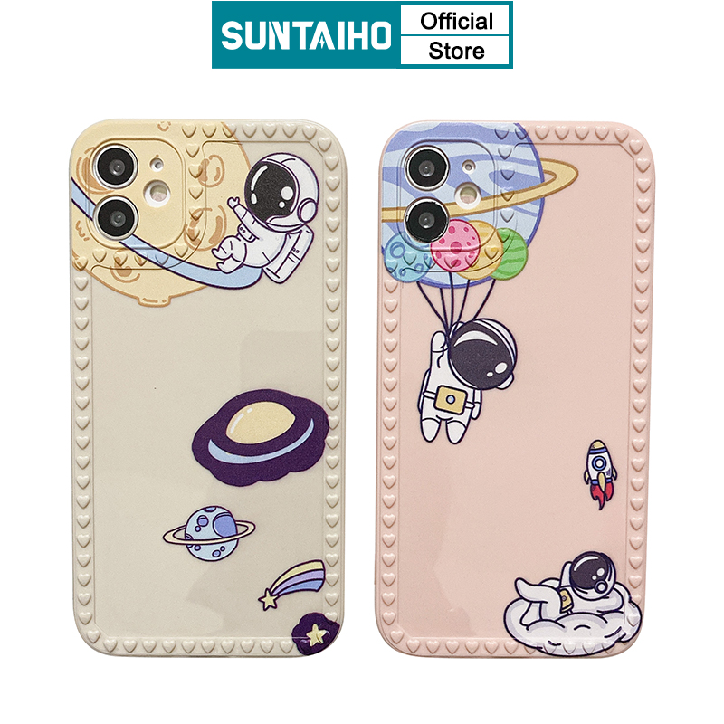Ốp điện thoại SUNTAIHO họa tiết mặt trăng trời sao bảo vệ camera cho iPhone 12 11 Pro Max 7 8 Plus X XS XR XSMAX | BigBuy360 - bigbuy360.vn