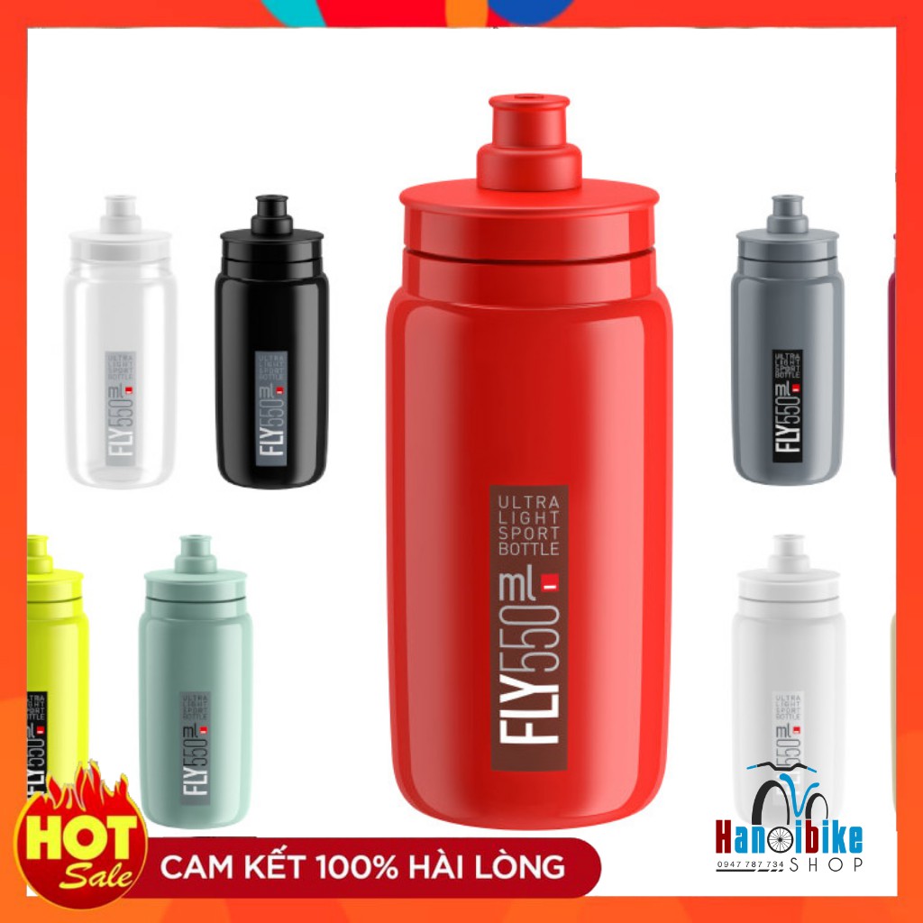 Bình nước thể thao gắn xe đạp Elite 550ml 2021