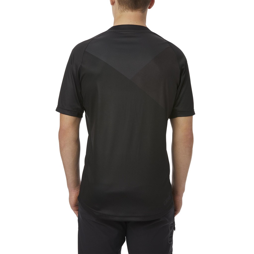 [CHÍNH HÃNG] ÁO ĐẠP XE NAM GIRO ROUST JERSEY - BLACK CHARCOAL SHADOW (ĐEN)