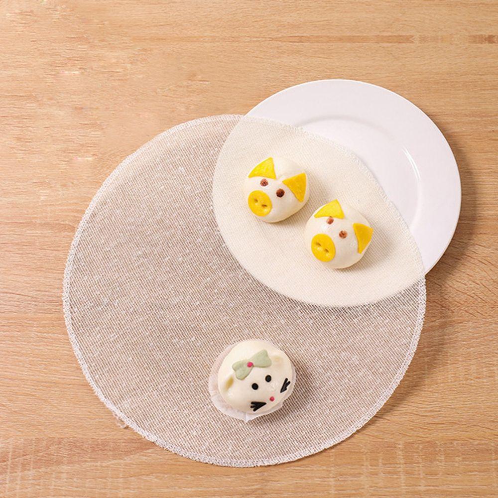 Tấm Vải Cotton Lót Nồi Hấp Bánh Bao Hình Tròn Tiện Dụng